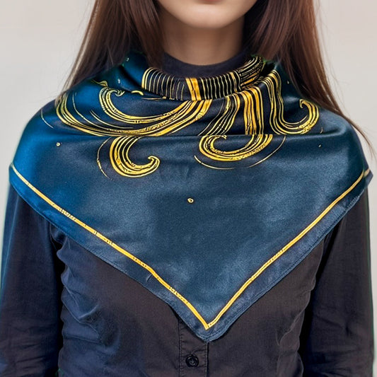 Aquarius silk square – Zodia Essentia 88 cm