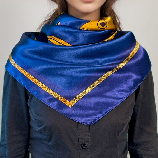 Pisces silk square – Zodia Essentia 88 cm