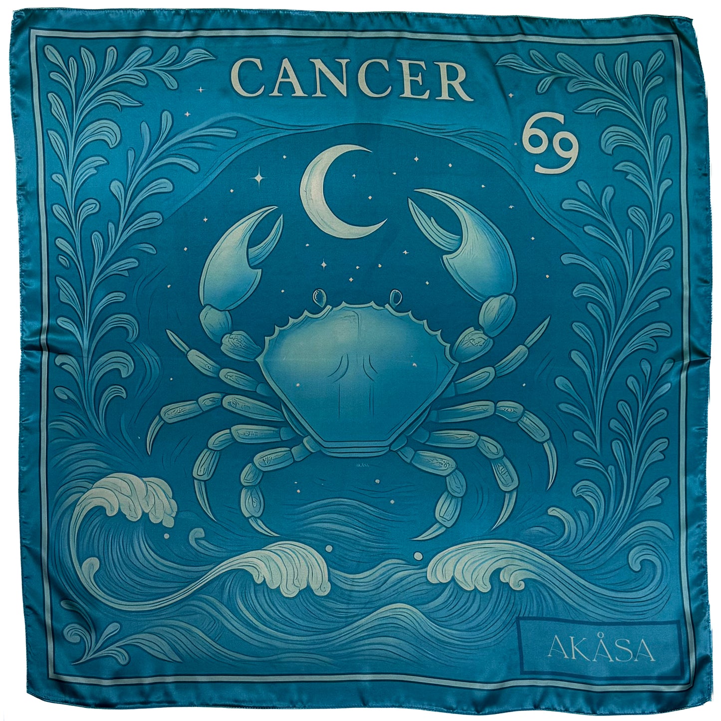 Carré de soie Cancer – Zodia Essentia 88 cm