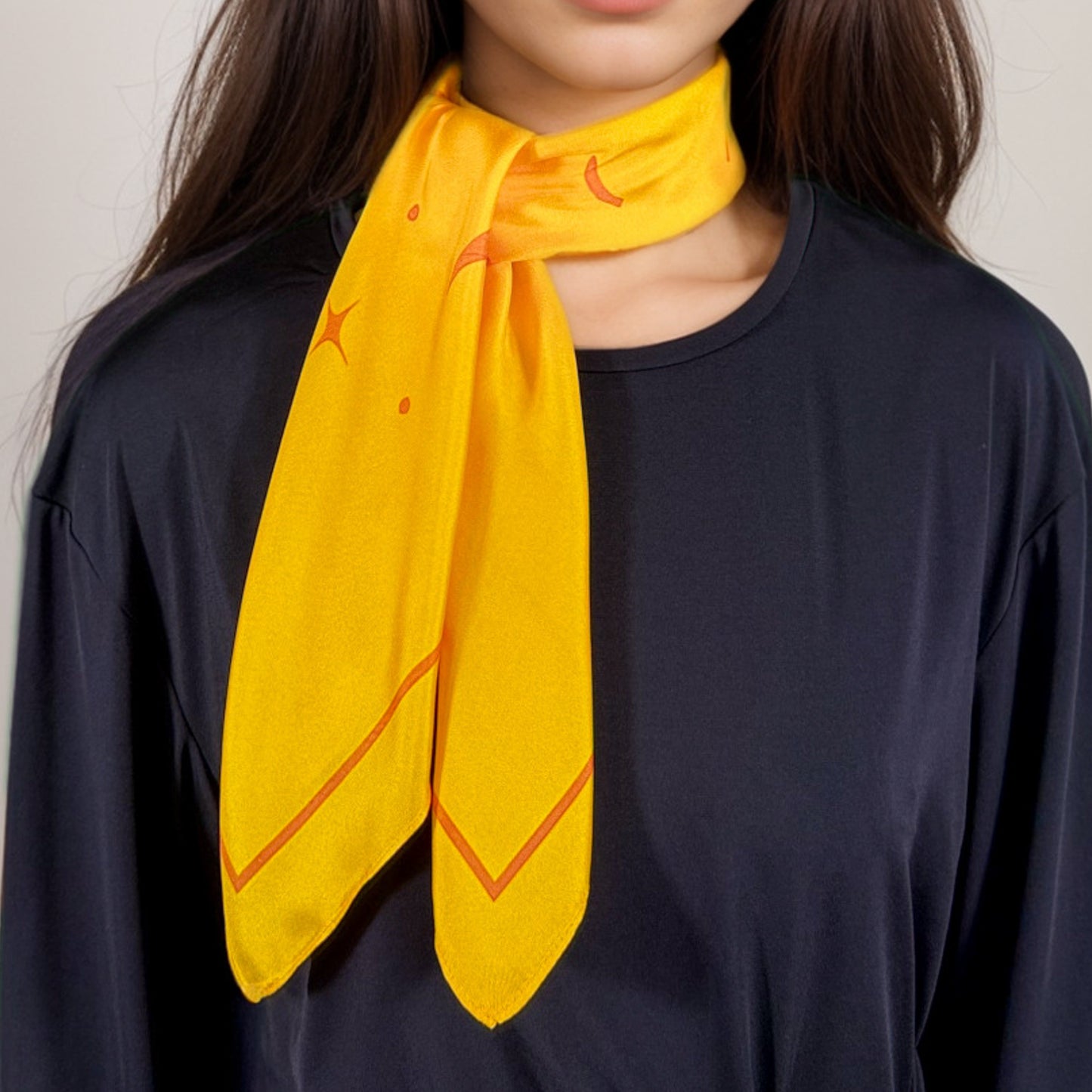 Carré de soie Bélier (Aries) – ZodiaPop 66 cm